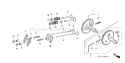 Page B Diagram and Parts List for GX120K1 Type WKT2 Honda Engine