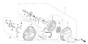 Page P Diagram and Parts List for GX120T1 Type TX Honda Engine