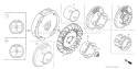 Page J Diagram and Parts List for GX120T1 Type QA2 Honda Engine