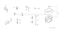 Page P Diagram and Parts List for GX120U1 Type KRR4 Honda Engine