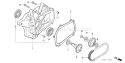 Page T Diagram and Parts List for GX120U1 Type KRR4 Honda Engine