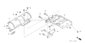Part Location Diagram of 18338-ZK7-V20 Honda Stay- Muffler
