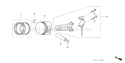 Page P Diagram and Parts List for GX120U1 Type LX2 Honda Engine