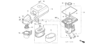 Page A Diagram and Parts List for GX120U1 Type QXC9 Honda Engine