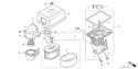 Page A Diagram and Parts List for GX120UT1 Type QXC9 Honda Engine