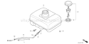 Page K Diagram and Parts List for GX120UT1 Type QJG2 Honda Engine