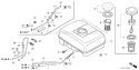 Page K Diagram and Parts List for GX120UT1 Type TX2 Honda Engine