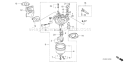 Part Location Diagram of 16100-Z0S-931 Honda Carburetor Assembly - Be61k A