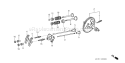 Page B Diagram and Parts List for GX160H1 Type QX Honda Engine