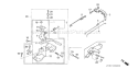 Part Location Diagram of 16500-Z1T-600 Honda Control Assembly - Remote