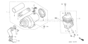 Page A Diagram and Parts List for GX160K1 Type AR Honda Engine