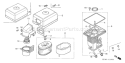 Page A Diagram and Parts List for GX160K1 Type QXC9 Honda Engine
