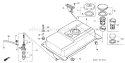 Part Location Diagram of 17670-ZH7-A21 Honda Filter- Fuel