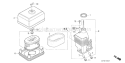 Page A Diagram and Parts List for GX160K1 Type QAX2 Honda Engine