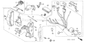 Part Location Diagram of 87529-ZE2-020 Honda Panel- Control Box - Internal