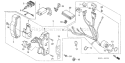 Part Location Diagram of 31610-ZE1-812ZD Honda Box Assembly.- Control R280