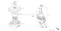 Page A Diagram and Parts List for GX160K1 Type QA2 Honda Engine