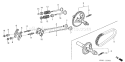 Page B Diagram and Parts List for GX160K1 Type QAX2 Honda Engine