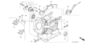 Page H Diagram and Parts List for GX160K1 Type QAX2 Honda Engine