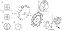 Page K Diagram and Parts List for GX160K1 Type QXE2 - VIN# GC02-8670001-9099999 Honda Engine