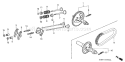 Page B Diagram and Parts List for GX160K1 Type QXE2 - VIN# GC02-8670001-9099999 Honda Engine