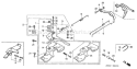 Page D Diagram and Parts List for GX160K1 Type QXE2 - VIN# GC02-8670001-9099999 Honda Engine