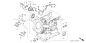 Page H Diagram and Parts List for GX160K1 Type QXE2 - VIN# GC02-8670001-9099999 Honda Engine