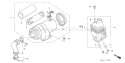 Page A Diagram and Parts List for GX160U1 Type ARC6 Honda Engine