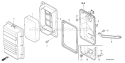 Part Location Diagram of 17212-ZB2-800 Honda Separator- Air Cleaner