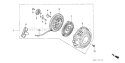 Part Location Diagram of 28410-ZB2-C02ZF Honda Case- Recoil Starter Nh105
