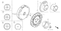 Page J Diagram and Parts List for GX160U1 Type QPU - VIN# GCACK-1000001 Honda Engine