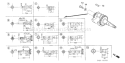 Page F Diagram and Parts List for GX160U1 Type QPU - VIN# GCACK-1000001 Honda Engine