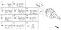 Page F Diagram and Parts List for GX200T Type VGG2 Honda Engine