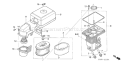 Page A Diagram and Parts List for GX200U Type QH4 - VIN# GCAJK-1000001 Honda Engine
