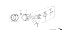 Page P Diagram and Parts List for GX200U Type HXU Honda Engine