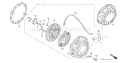 Page Q Diagram and Parts List for GX200U Type HXU Honda Engine