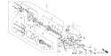 Part Location Diagram of 31200-ZL0-811 Honda Starter Motor Assembly.