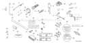 Page P Diagram and Parts List for GX200 Type VPM4 Honda Engine