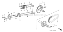 Page B Diagram and Parts List for GX200 Type QXB2 - VIN# GCAE-1000001-1899999 Honda Engine
