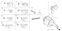 Part Location Diagram of 13310-Z0V-830 Honda Crankshaft