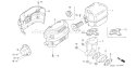 Part Location Diagram of 18320-ZE2-P31 Honda Protector- R. Muffler - Std