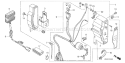 Page E Diagram and Parts List for GX240K1 Type QAR2 Honda Engine
