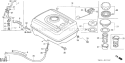 Page K Diagram and Parts List for GX240K1 Type QHB2 - VIN# GC04-4400001-9999999 Honda Engine