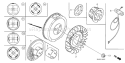 Page J Diagram and Parts List for GX240K1 Type VXP/A - VIN# GDAC-1100001 Honda Engine