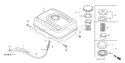 Page K Diagram and Parts List for GX240K1 Type HA - VIN# GC04-3000001-4399999 Honda Engine
