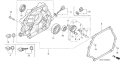 Part Location Diagram of 11300-ZE2-632 Honda Cover Assembly.- Crankcase