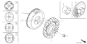 Page K Diagram and Parts List for GX240UT1 Type QAR2 - VIN# GCATT-1000001 Honda Engine