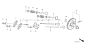 Page B Diagram and Parts List for GX240UT1 Type QAR2 - VIN# GCATT-1000001 Honda Engine