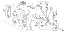Part Location Diagram of 35100-ZE2-033 Honda Switch Assembly- Combination