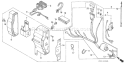 Page D Diagram and Parts List for GX240 Type QAE Honda Engine